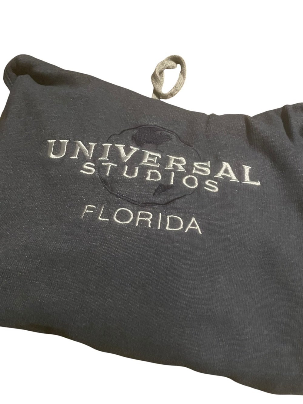 Universal Studios Florida Embroidered navy Hoodie kids size medium excellent